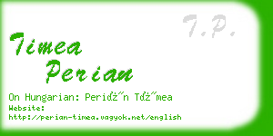 timea perian business card